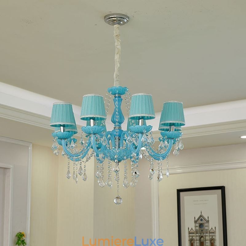 Lustre en cristal créatif, suspension européenne élégante