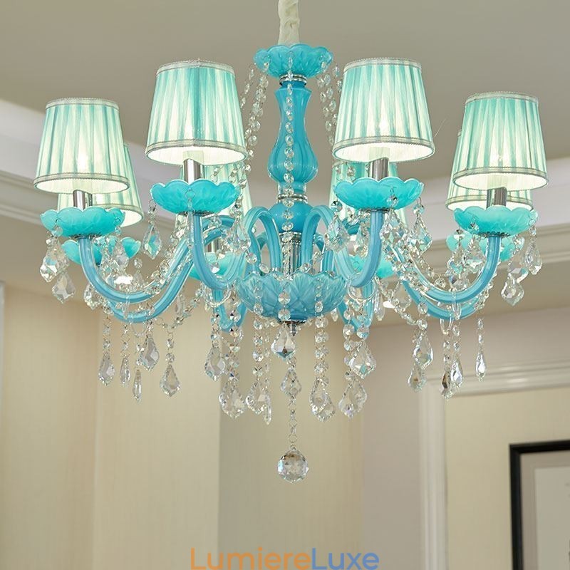 Lustre en cristal créatif, suspension européenne élégante