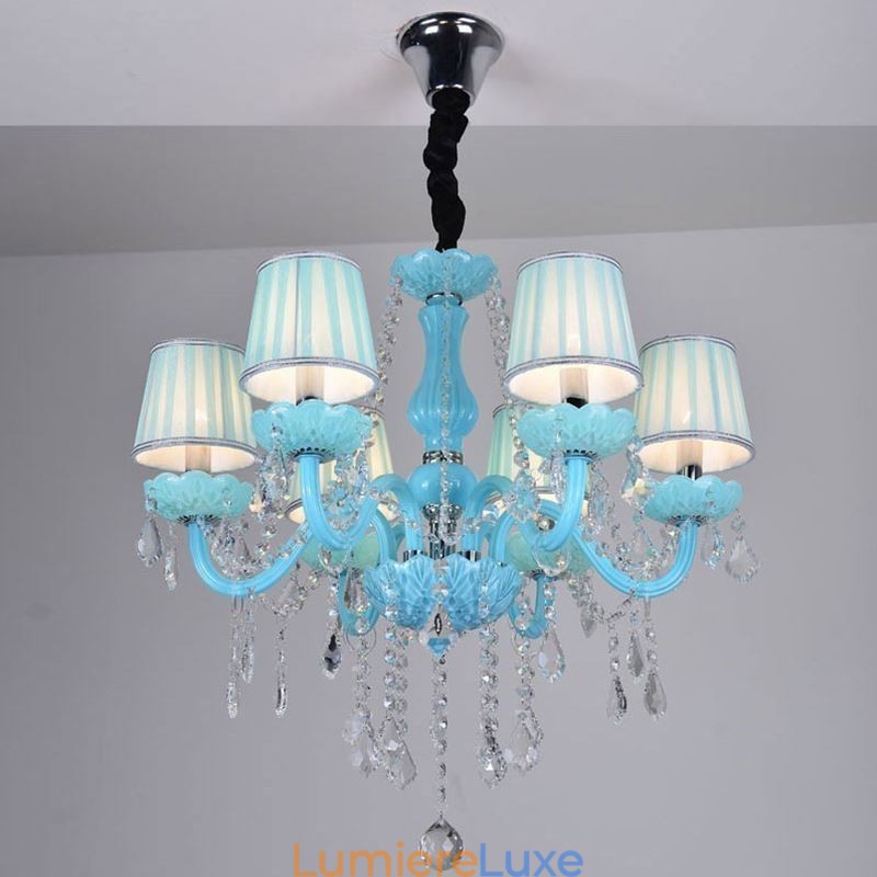 Lustre en cristal créatif, suspension européenne élégante