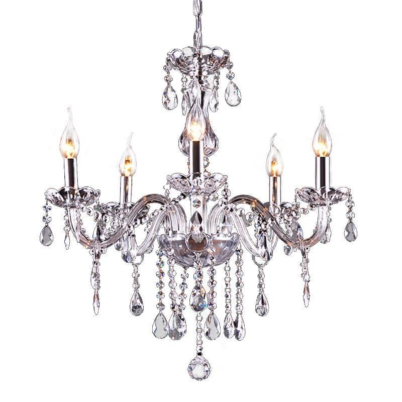 Lustre en cristal élégant, suspension européenne moderne