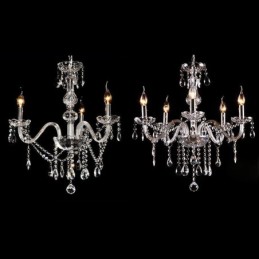 Lustre en cristal élégant, suspension européenne moderne