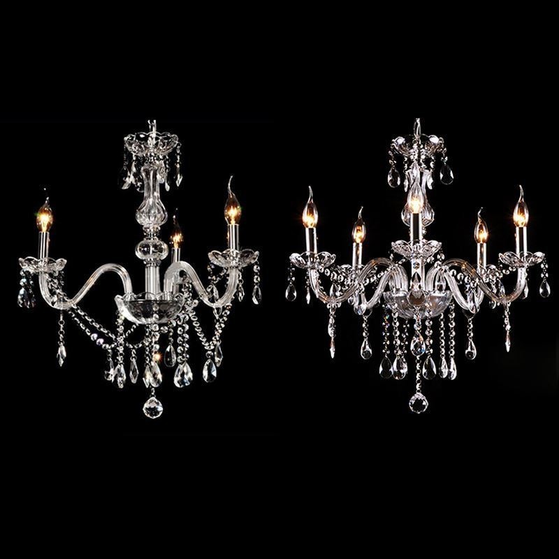 Lustre en cristal élégant, suspension européenne moderne