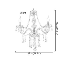 Lustre en cristal européen couleur cognac, suspension en verre