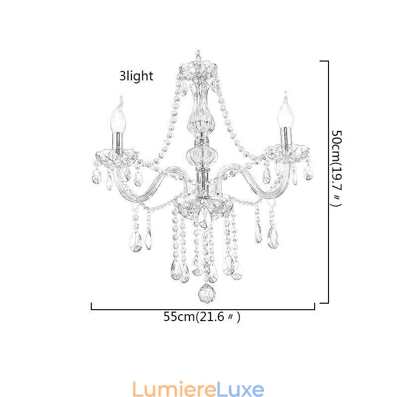 Lustre en cristal européen couleur cognac, suspension en verre