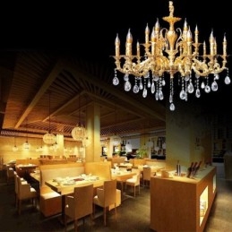 Lustre en cristal moderne de luxe, éclairage de plafond, éclairage de décoration pour la maison