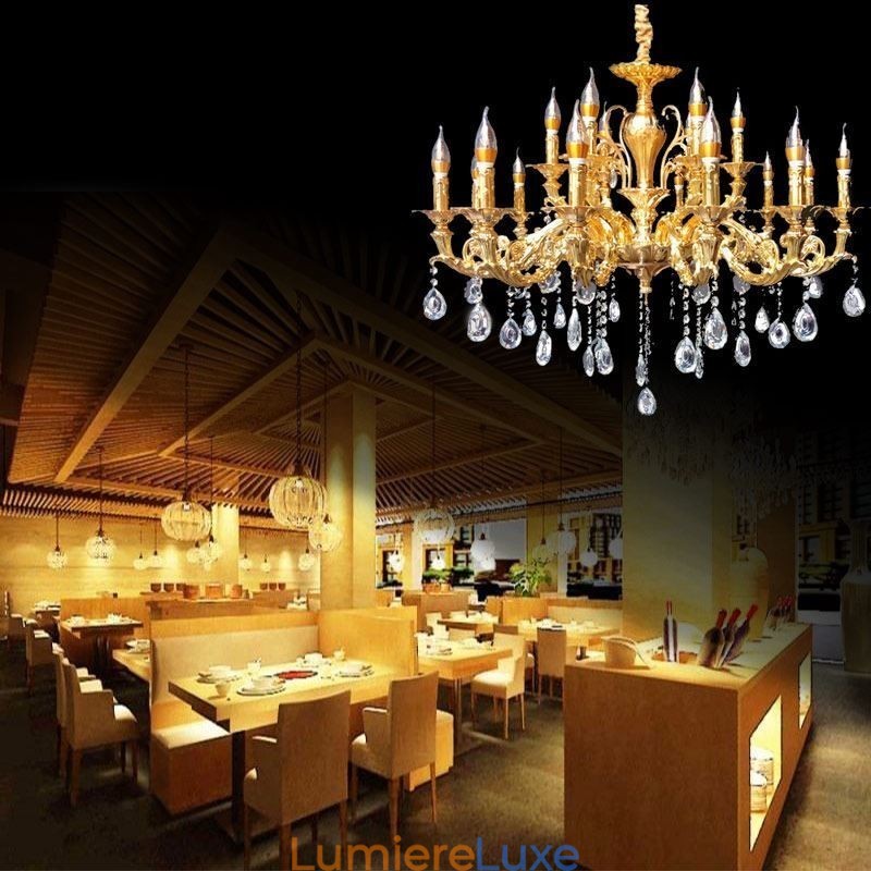 Lustre en cristal moderne de luxe, éclairage de plafond, éclairage de décoration pour la maison