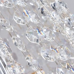 Lustre en cristal moderne de luxe pour escalier avec 19 lumières