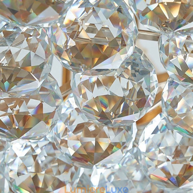 Lustre en cristal moderne de luxe pour escalier avec 19 lumières