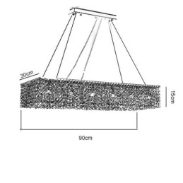 Lustre européen en cristal de luxe avec 12 lumières