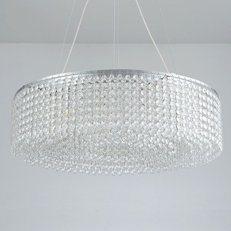 Lustre en cristal moderne, plafonnier décoratif de luxe européen avec 12 lumières
