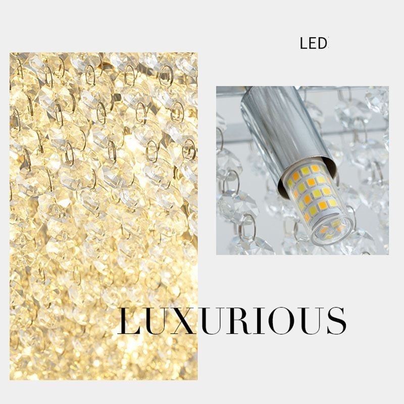 Lustre en cristal moderne, plafonnier décoratif de luxe européen avec 12 lumières