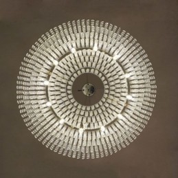 Lustre en cristal moderne, plafonnier décoratif de luxe européen avec 12 lumières