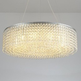 Lustre en cristal moderne, plafonnier décoratif de luxe européen avec 12 lumières