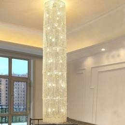 Lustre en cristal de luxe, décoration moderne, plafonnier avec 36 lumières