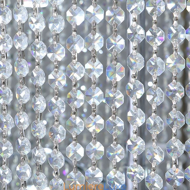 Lustre en cristal de luxe, décoration moderne, plafonnier avec 36 lumières