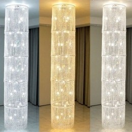 Lustre en cristal de luxe, décoration moderne, plafonnier avec 36 lumières
