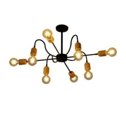 Lustre araignée contemporain en fer créatif