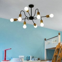 Lustre araignée contemporain en fer créatif