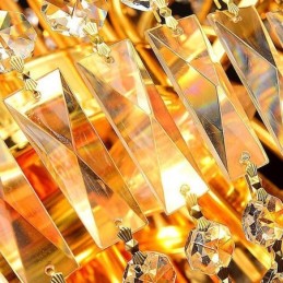 Lustre en cristal de luxe européen pour escalier duplex