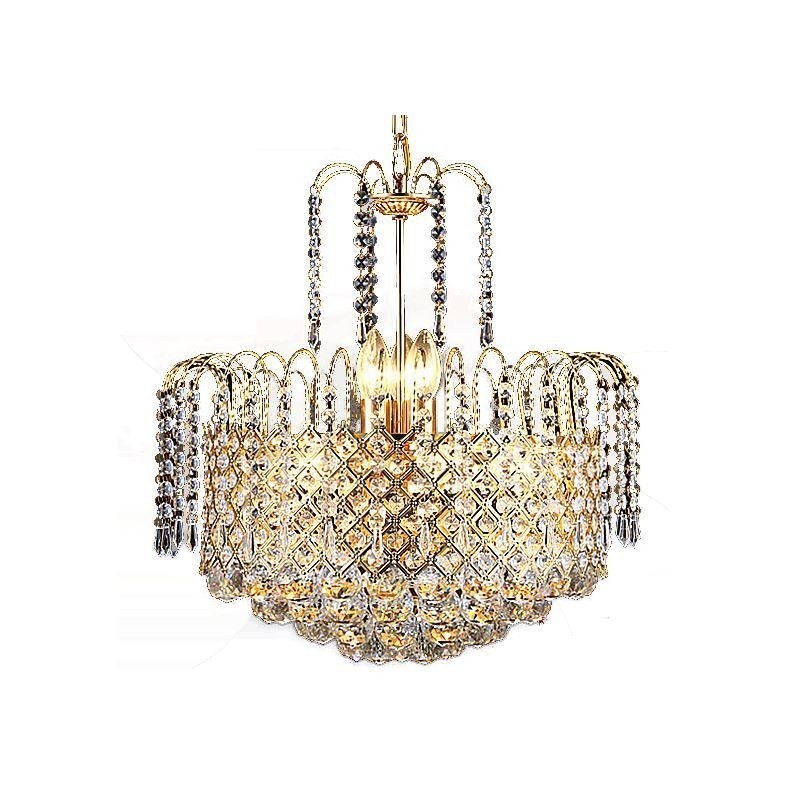 Lustre en cristal de luxe, suspension moderne et élégante