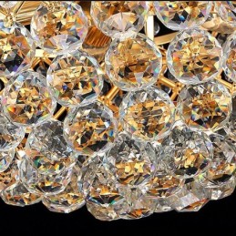 Lustre en cristal de luxe, suspension moderne et élégante