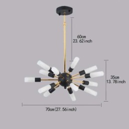 Lampe suspendue nordique créative ronde