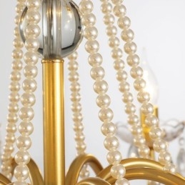 Suspension en cristal américain de style campagnard, plafonnier créatif en fer