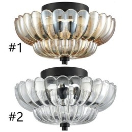 Plafonnier moderne et simple à montage encastré avec base en forme de lotus