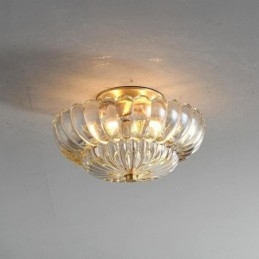 Plafonnier moderne à montage encastré avec base en forme de lotus
