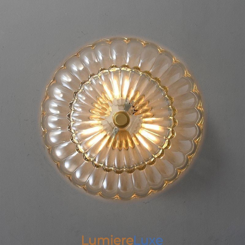 Plafonnier moderne à montage encastré avec base en forme de lotus