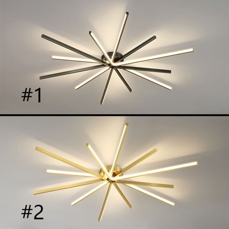 Plafonnier encastré moderne minimaliste en forme de feux d'artifice