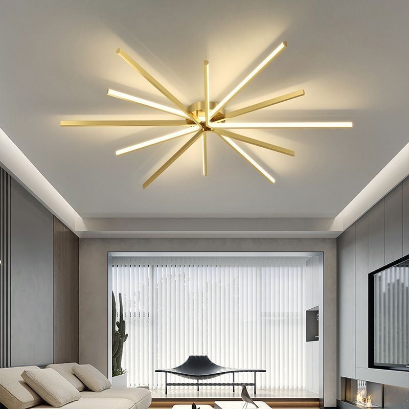 Plafonnier encastré moderne minimaliste en forme de feux d'artifice