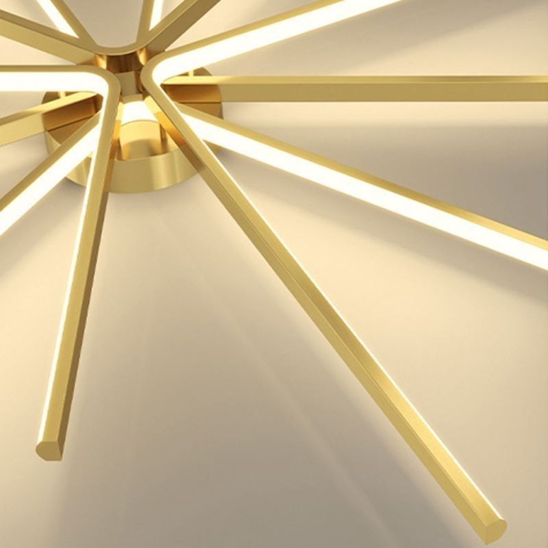 Plafonnier encastré moderne minimaliste en forme de feux d'artifice