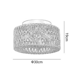 Plafonnier encastré de style campagnard en cage tissée américaine