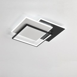 Plafonnier carré minimaliste en acrylique à encastrer 40 50 cm