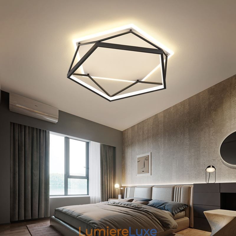 Plafonnier encastré creux tridimensionnel 55 cm