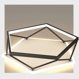 Plafonnier encastré creux tridimensionnel 55 cm