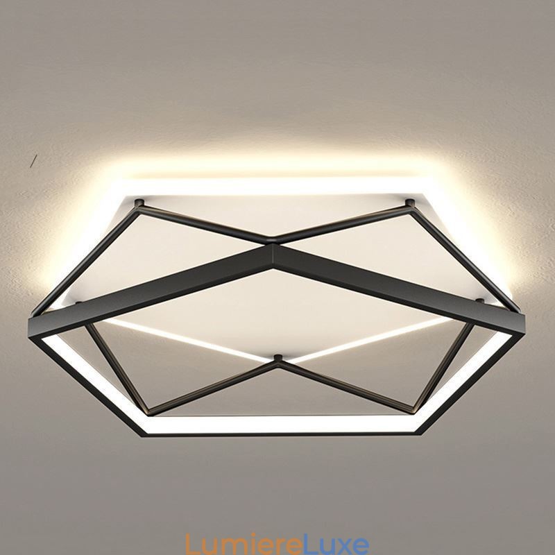 Plafonnier encastré creux tridimensionnel 55 cm