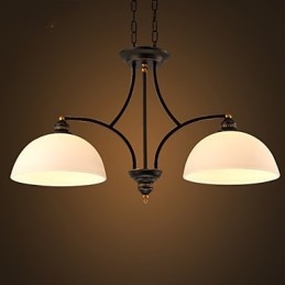 Plafonniers rétro minimalistes Plafonniers en verre de style européen Lampe
