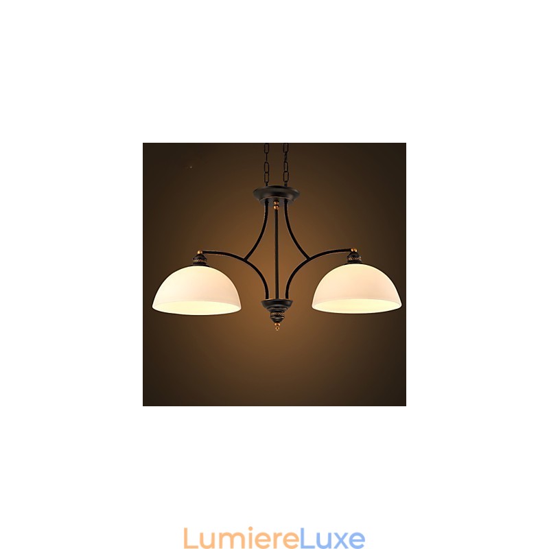 Plafonniers rétro minimalistes Plafonniers en verre de style européen Lampe