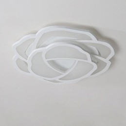 Plafonnier moderne simple en acrylique à montage encastré, 52 cm