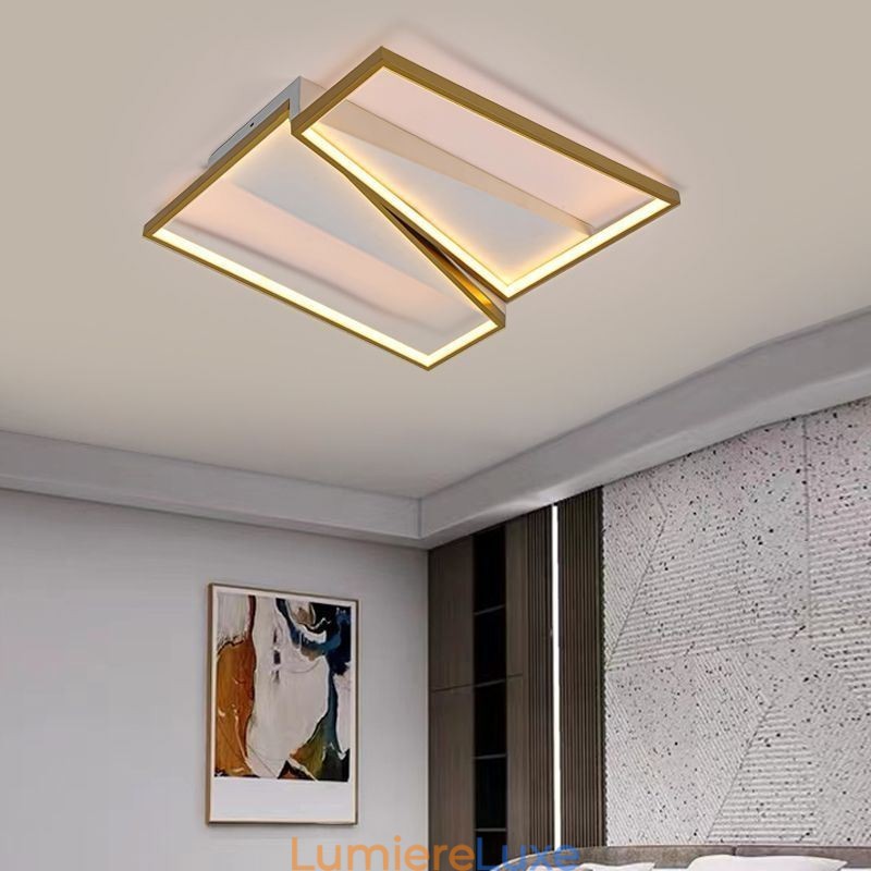 Plafonnier trapèze en mosaïque minimaliste encastré