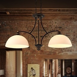 Plafonniers rétro minimalistes Plafonniers en verre de style européen Lampe