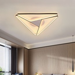 Plafonnier triangulaire minimaliste encastré