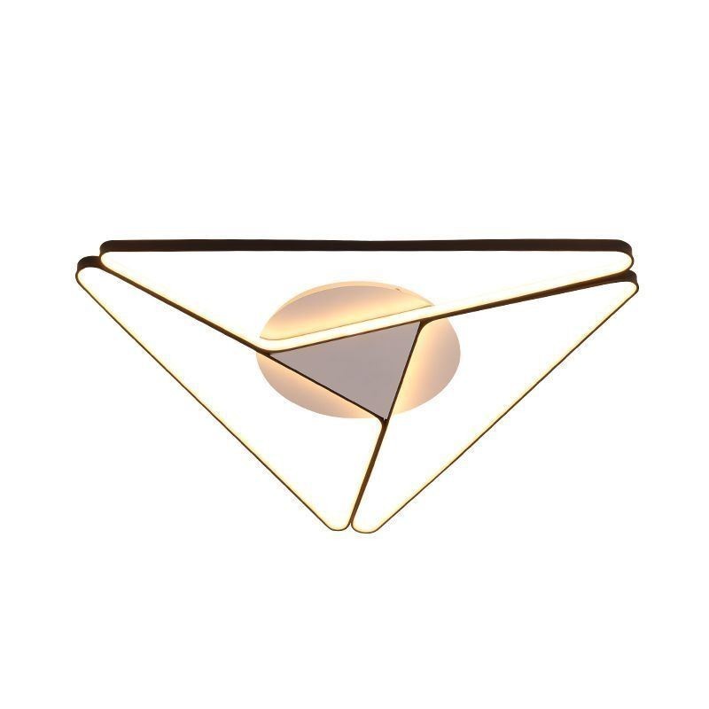 Plafonnier triangulaire minimaliste encastré