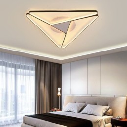 Plafonnier triangulaire minimaliste encastré