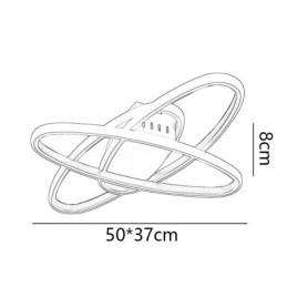 Plafonnier encastré minimaliste Surround Planet