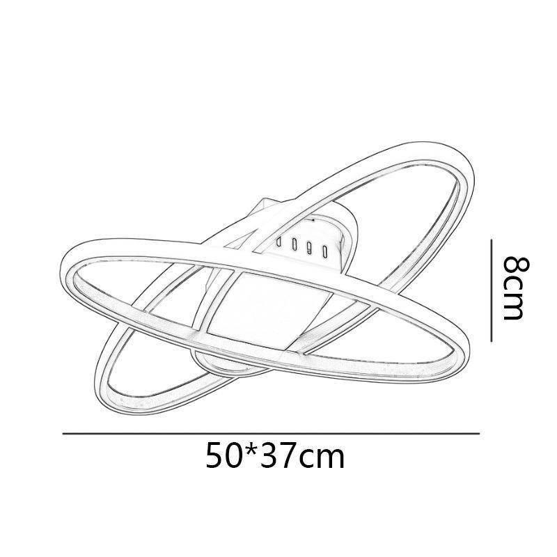 Plafonnier encastré minimaliste Surround Planet