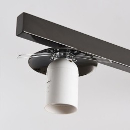 Plafonnier en verre nordique créatif en fer forgé