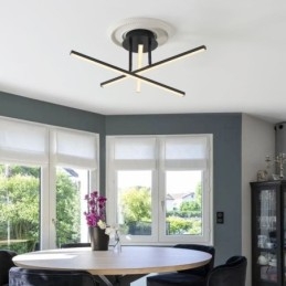 Plafonnier moderne et simple en aluminium à bande artistique
